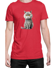 Мъжка Тениска Funny Cats Breeds British Shorthair 1