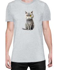 Мъжка Тениска Funny Cats Breeds British Shorthair 1
