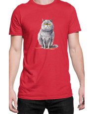 Мъжка Тениска Funny Cats Breeds British Shorthair 2
