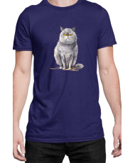 Мъжка Тениска Funny Cats Breeds British Shorthair 2