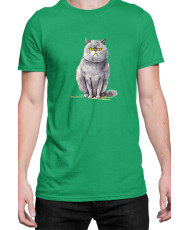 Мъжка Тениска Funny Cats Breeds British Shorthair 2