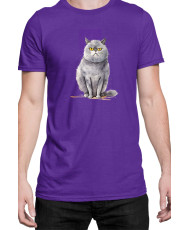 Мъжка Тениска Funny Cats Breeds British Shorthair 2