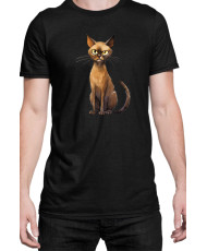 Мъжка Тениска Funny Cats Breeds Burmese 1