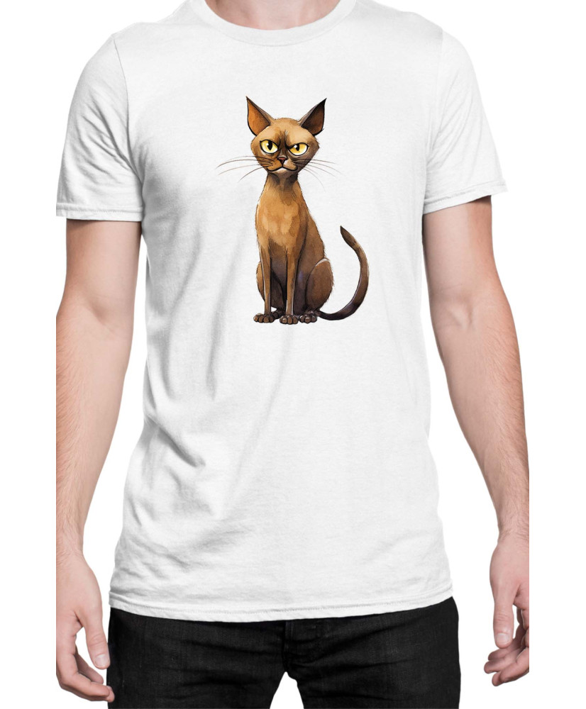 Мъжка Тениска Funny Cats Breeds Burmese 1