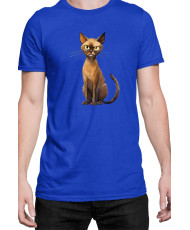 Мъжка Тениска Funny Cats Breeds Burmese 1