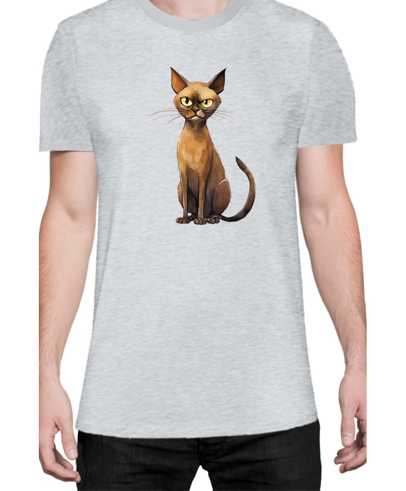 Мъжка Тениска Funny Cats Breeds Burmese 1