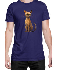 Мъжка Тениска Funny Cats Breeds Burmese 1