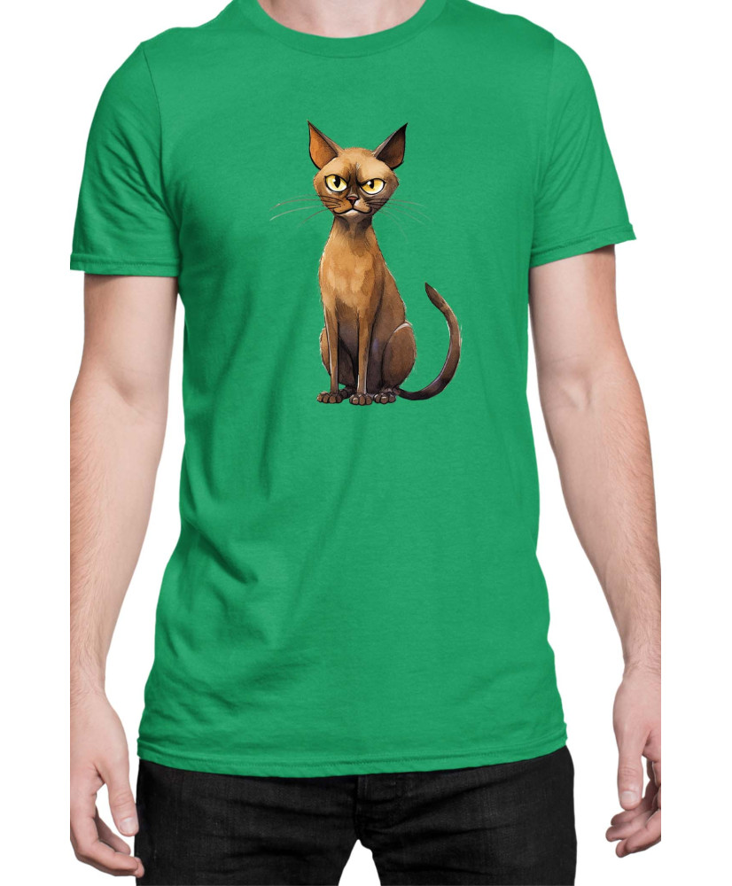 Мъжка Тениска Funny Cats Breeds Burmese 1