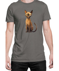Мъжка Тениска Funny Cats Breeds Burmese 1