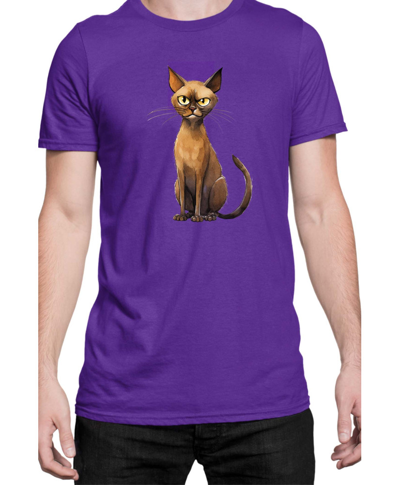 Мъжка Тениска Funny Cats Breeds Burmese 1