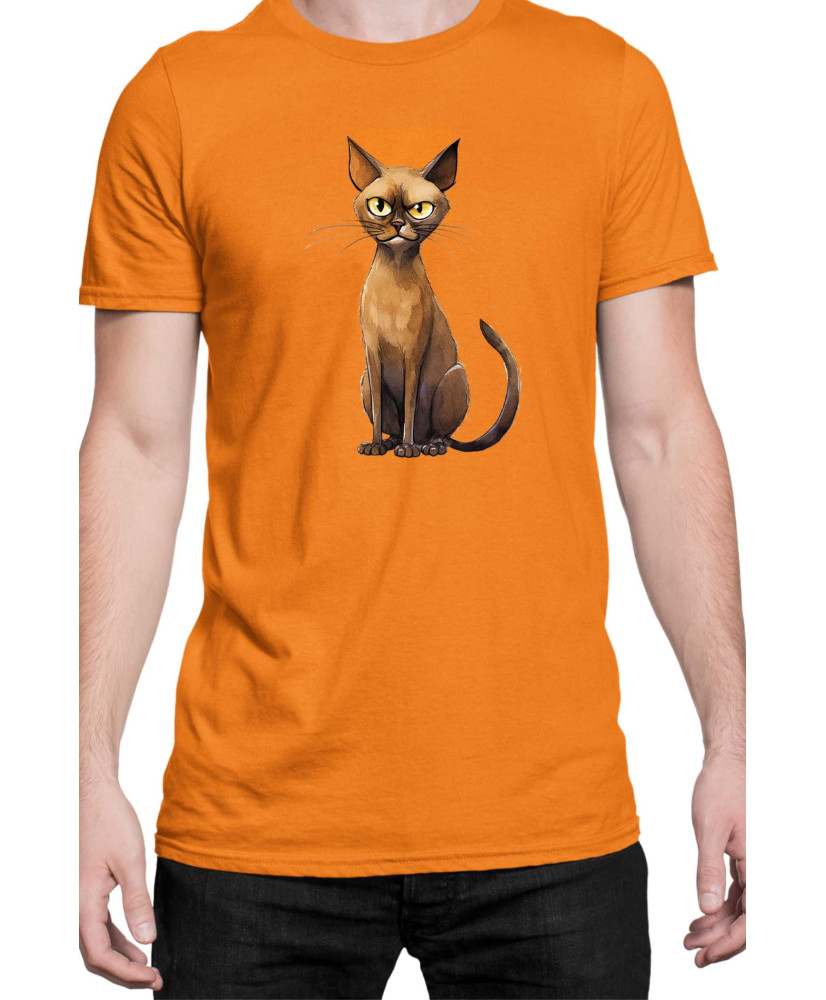 Мъжка Тениска Funny Cats Breeds Burmese 1