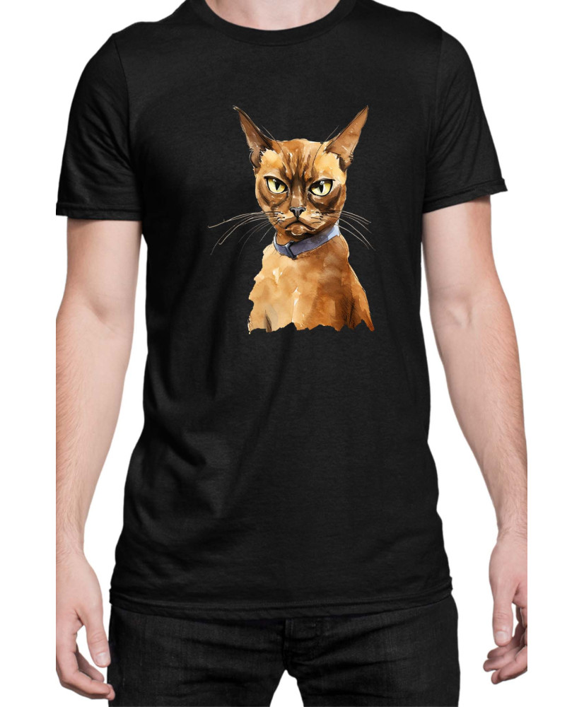 Мъжка Тениска Funny Cats Breeds Burmese 2