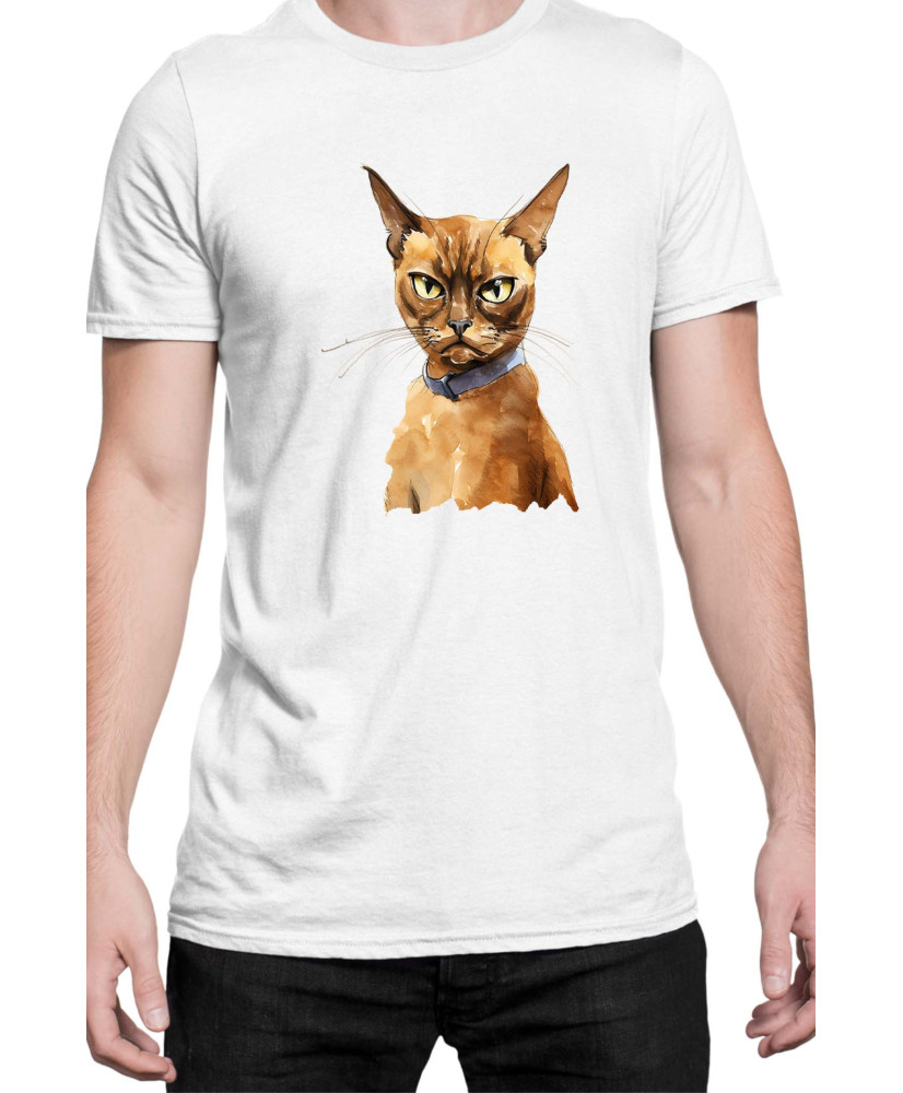 Мъжка Тениска Funny Cats Breeds Burmese 2