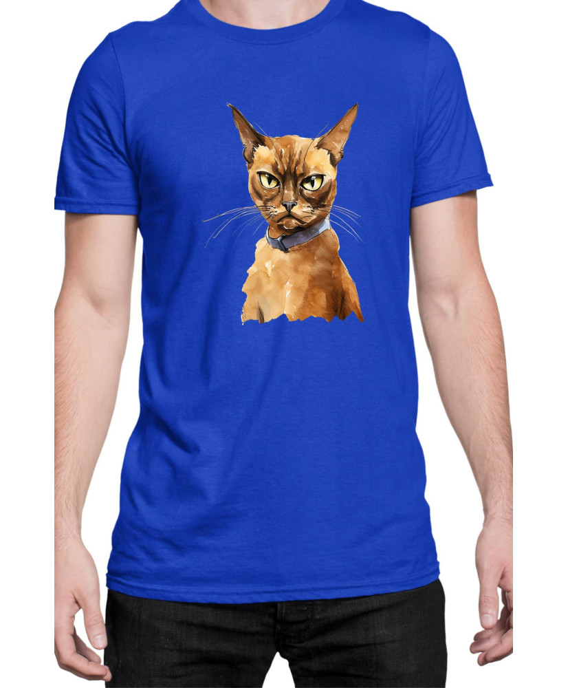 Мъжка Тениска Funny Cats Breeds Burmese 2