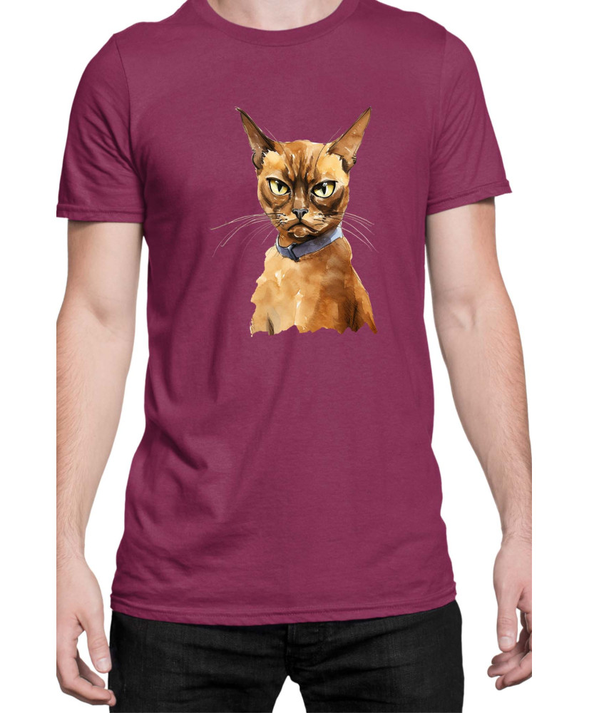 Мъжка Тениска Funny Cats Breeds Burmese 2