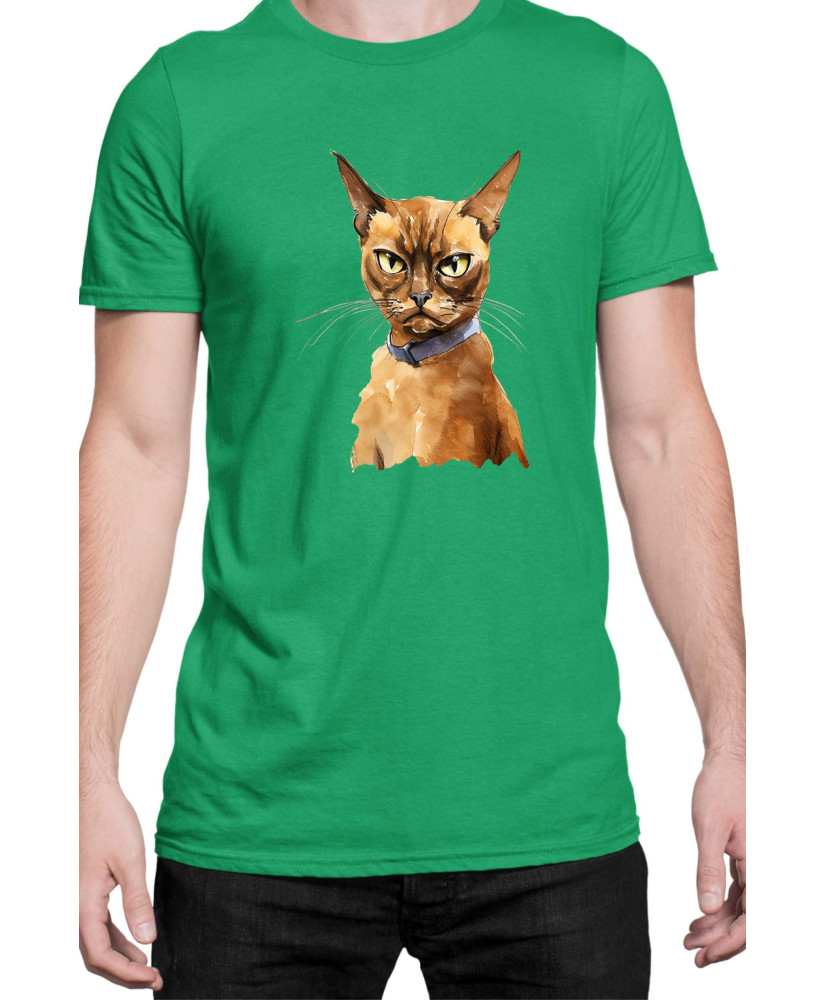 Мъжка Тениска Funny Cats Breeds Burmese 2