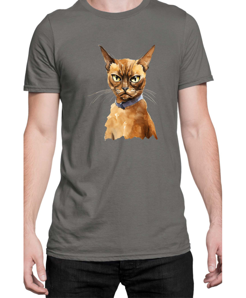 Мъжка Тениска Funny Cats Breeds Burmese 2