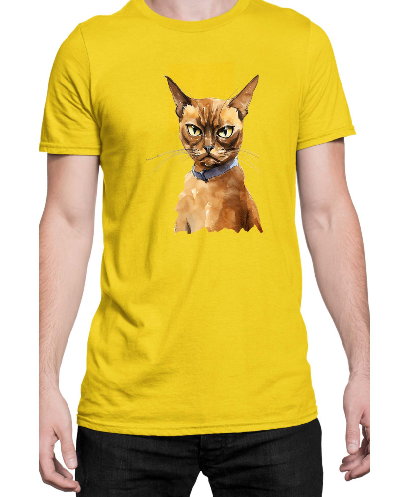 Мъжка Тениска Funny Cats Breeds Burmese 2