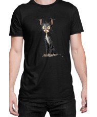 Мъжка Тениска Funny Cats Breeds Cornish Rex