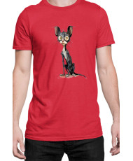 Мъжка Тениска Funny Cats Breeds Cornish Rex