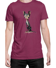 Мъжка Тениска Funny Cats Breeds Cornish Rex