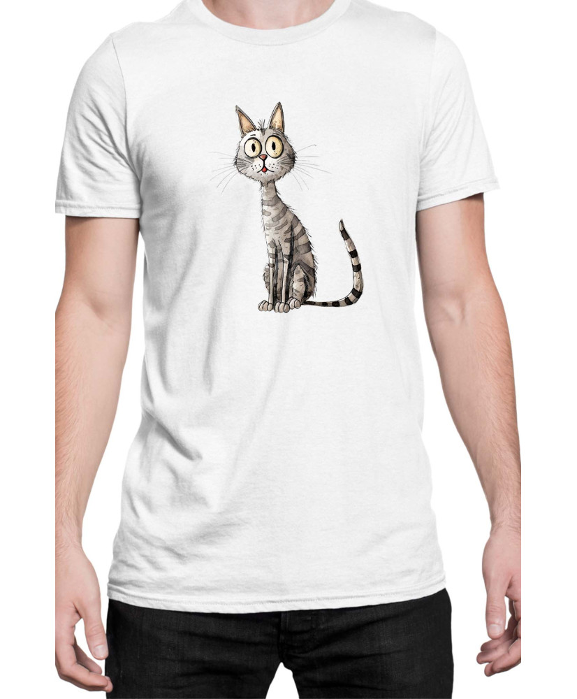 Мъжка Тениска Funny Cats Breeds Egyptian Mau 1