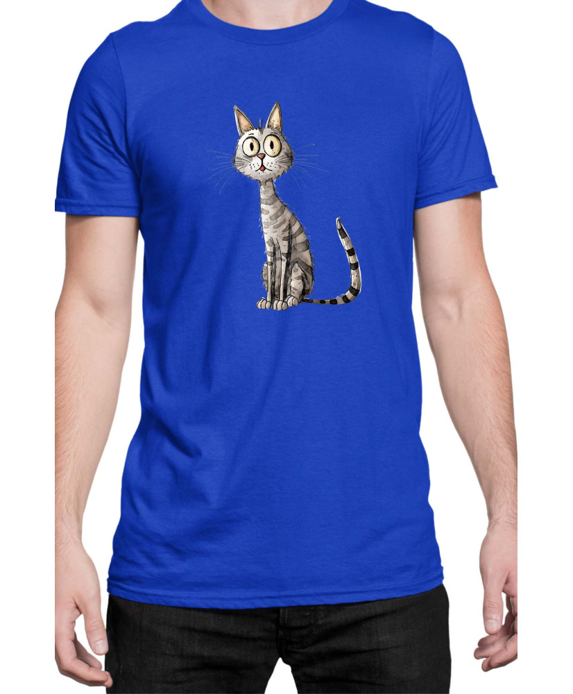 Мъжка Тениска Funny Cats Breeds Egyptian Mau 1