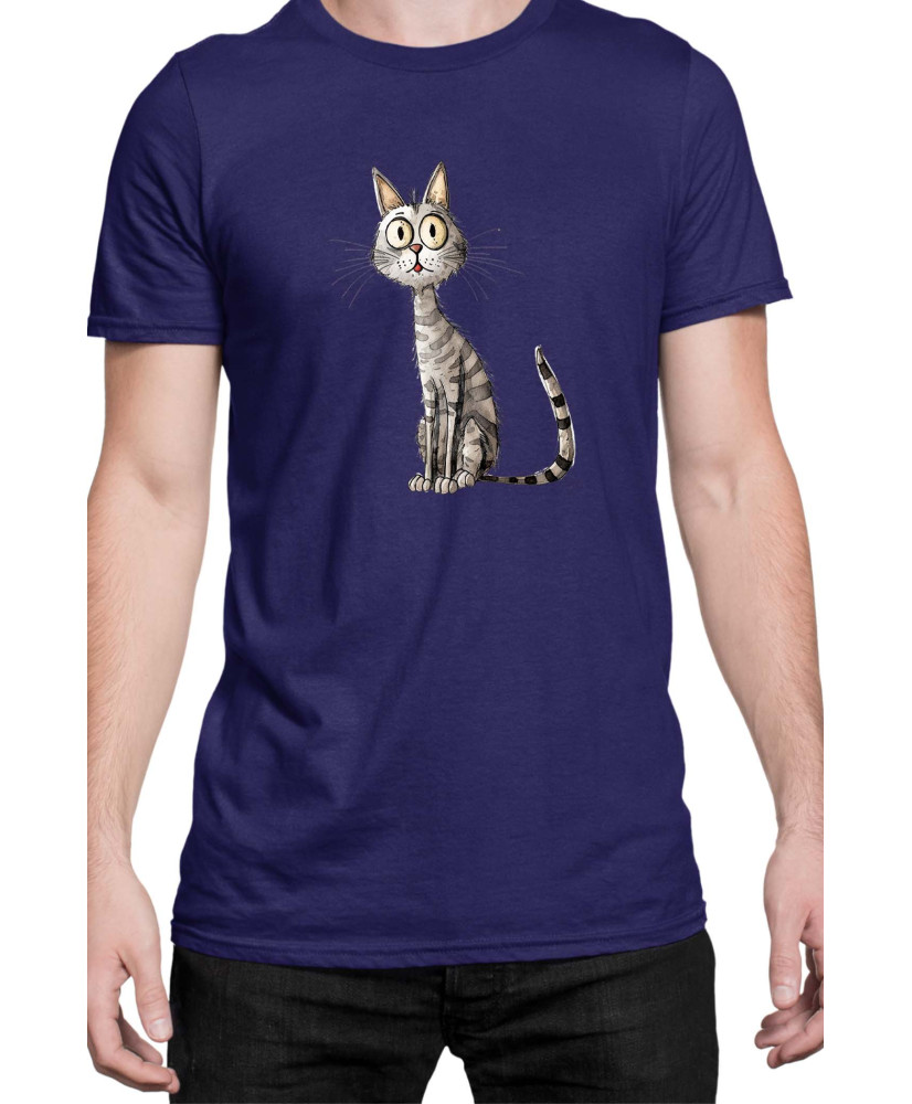 Мъжка Тениска Funny Cats Breeds Egyptian Mau 1