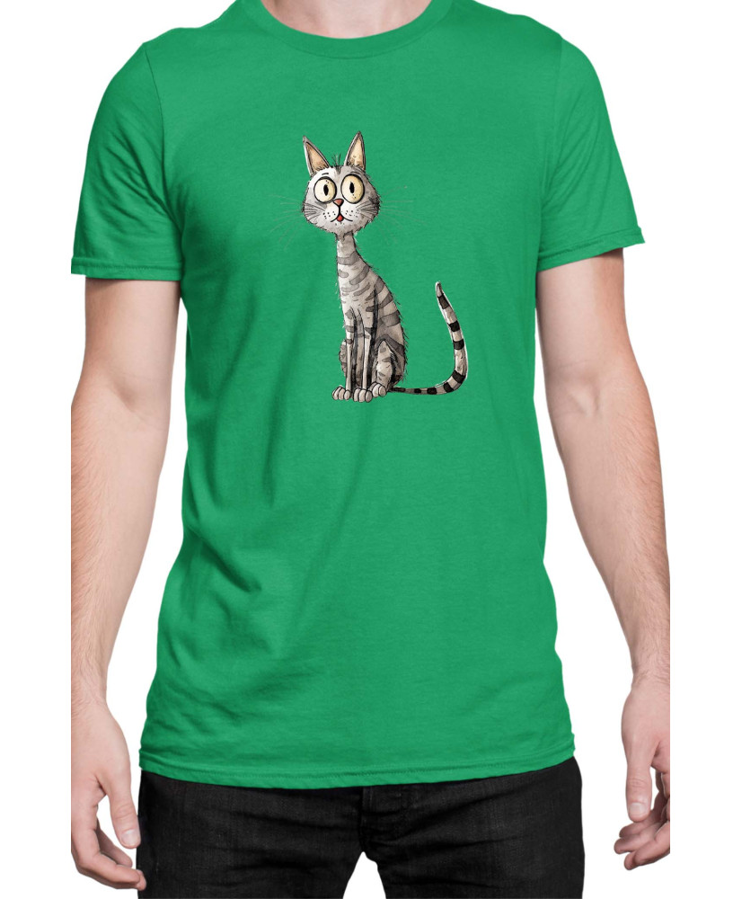 Мъжка Тениска Funny Cats Breeds Egyptian Mau 1