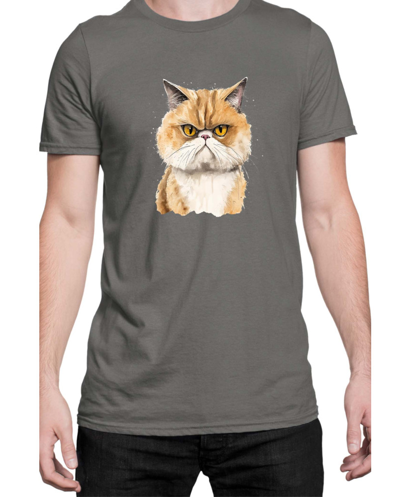 Мъжка Тениска Funny Cats Breeds Exotic Shorthair