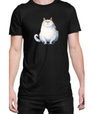 Мъжка Тениска Funny Cats Breeds Fat Cat