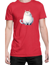 Мъжка Тениска Funny Cats Breeds Fat Cat