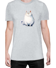 Мъжка Тениска Funny Cats Breeds Fat Cat