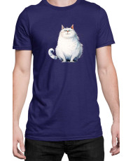 Мъжка Тениска Funny Cats Breeds Fat Cat