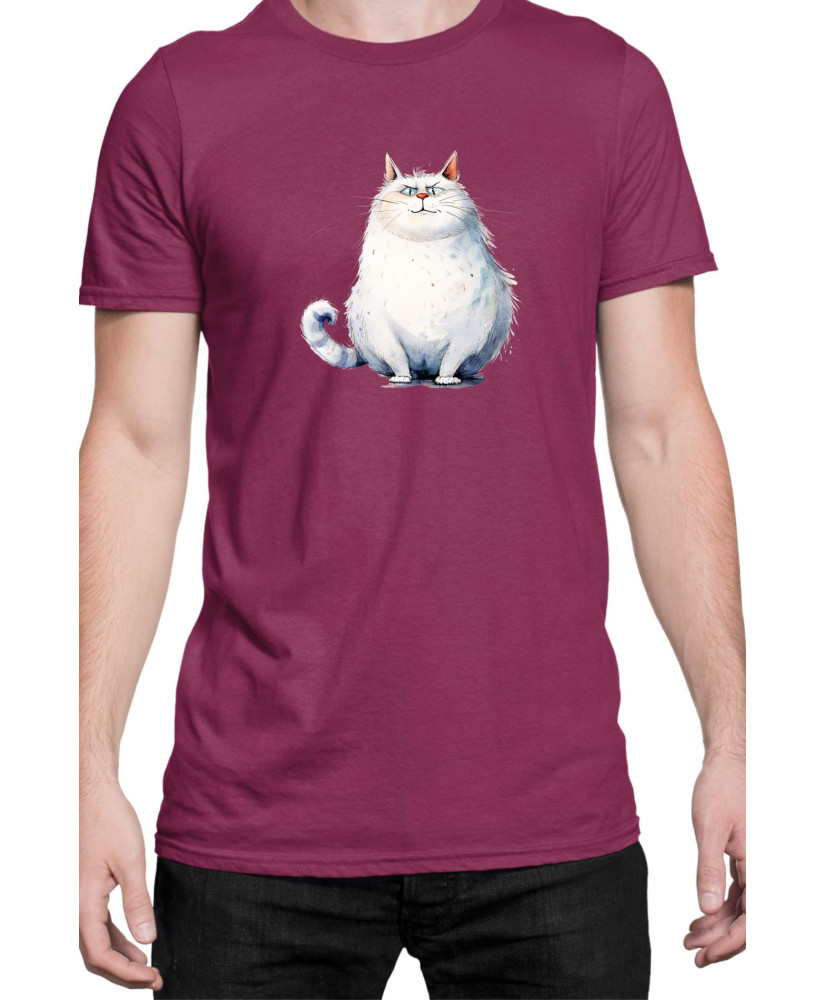 Мъжка Тениска Funny Cats Breeds Fat Cat