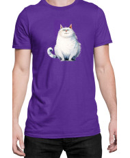 Мъжка Тениска Funny Cats Breeds Fat Cat