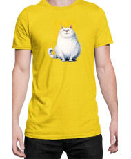 Мъжка Тениска Funny Cats Breeds Fat Cat