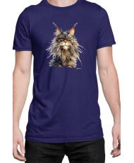 Мъжка Тениска Funny Cats Breeds Maine Coon 1