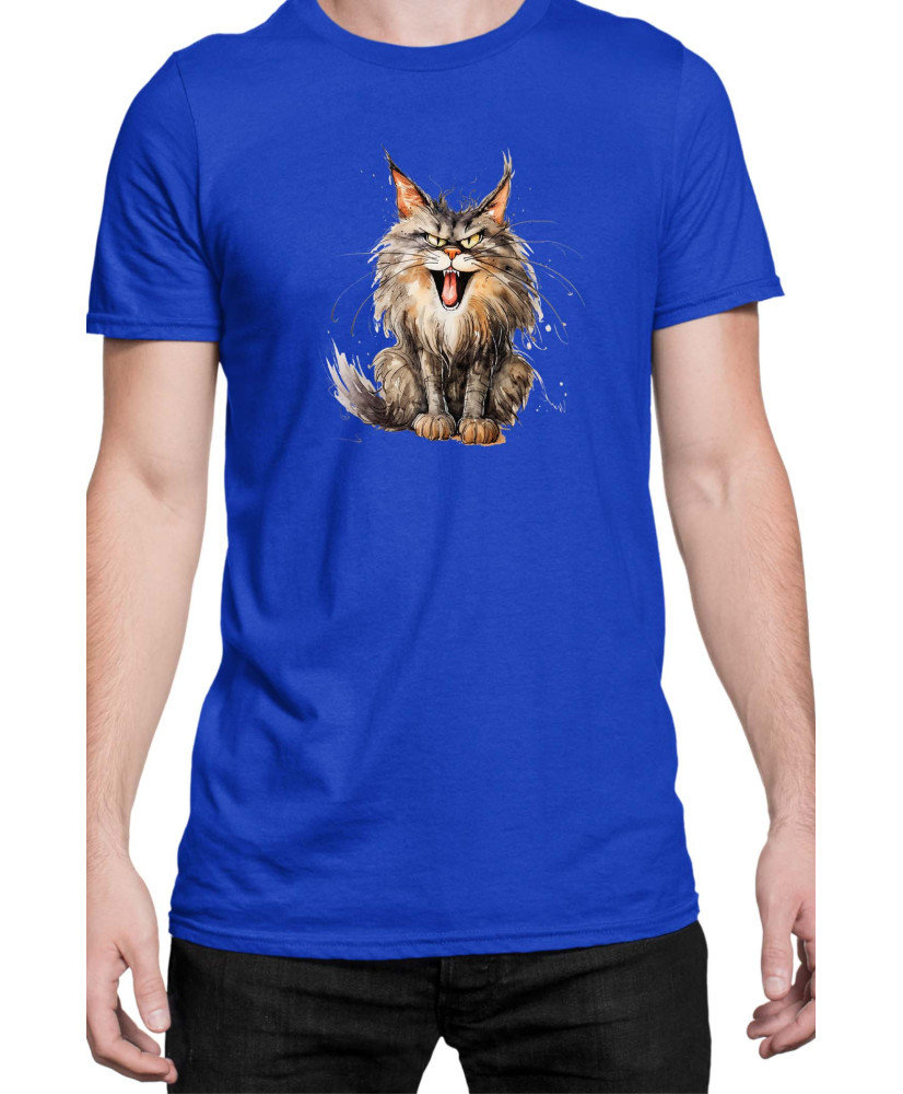 Мъжка Тениска Funny Cats Breeds Maine Coon 2