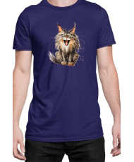 Мъжка Тениска Funny Cats Breeds Maine Coon 2