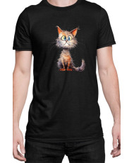 Мъжка Тениска Funny Cats Breeds Munchkin 1