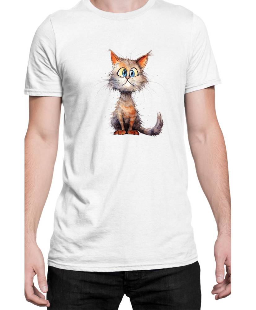 Мъжка Тениска Funny Cats Breeds Munchkin 1