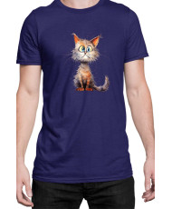 Мъжка Тениска Funny Cats Breeds Munchkin 1