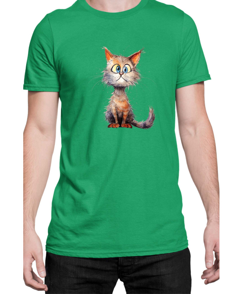 Мъжка Тениска Funny Cats Breeds Munchkin 1
