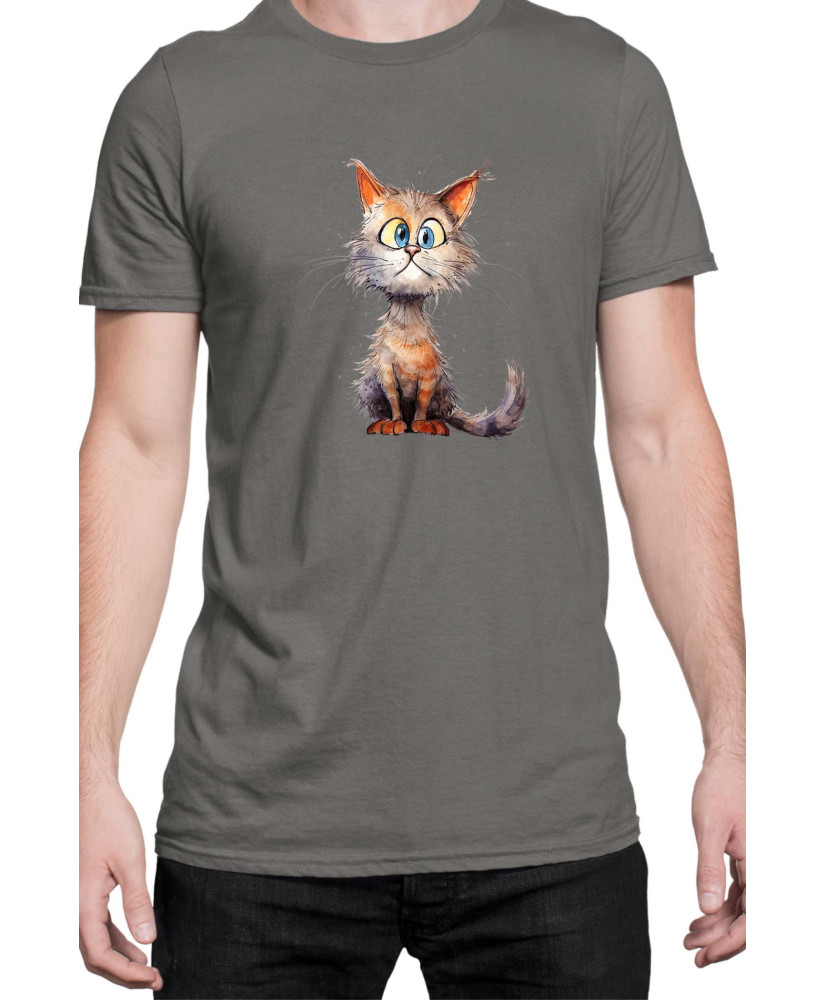 Мъжка Тениска Funny Cats Breeds Munchkin 1