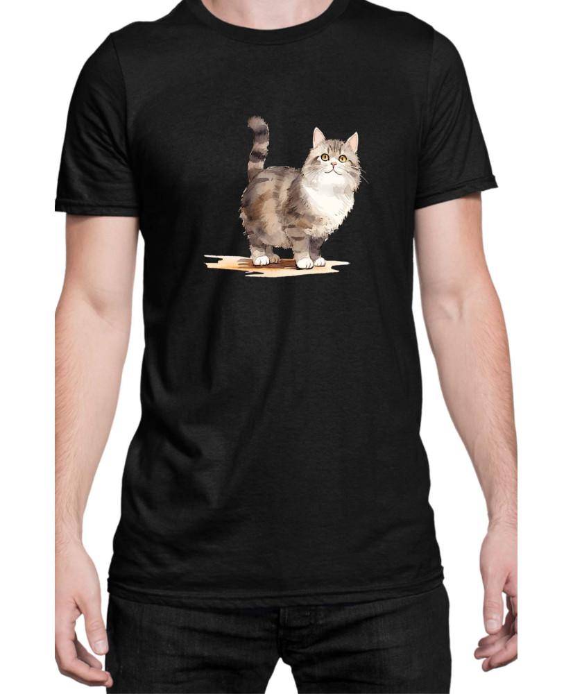 Мъжка Тениска Funny Cats Breeds Munchkin 2