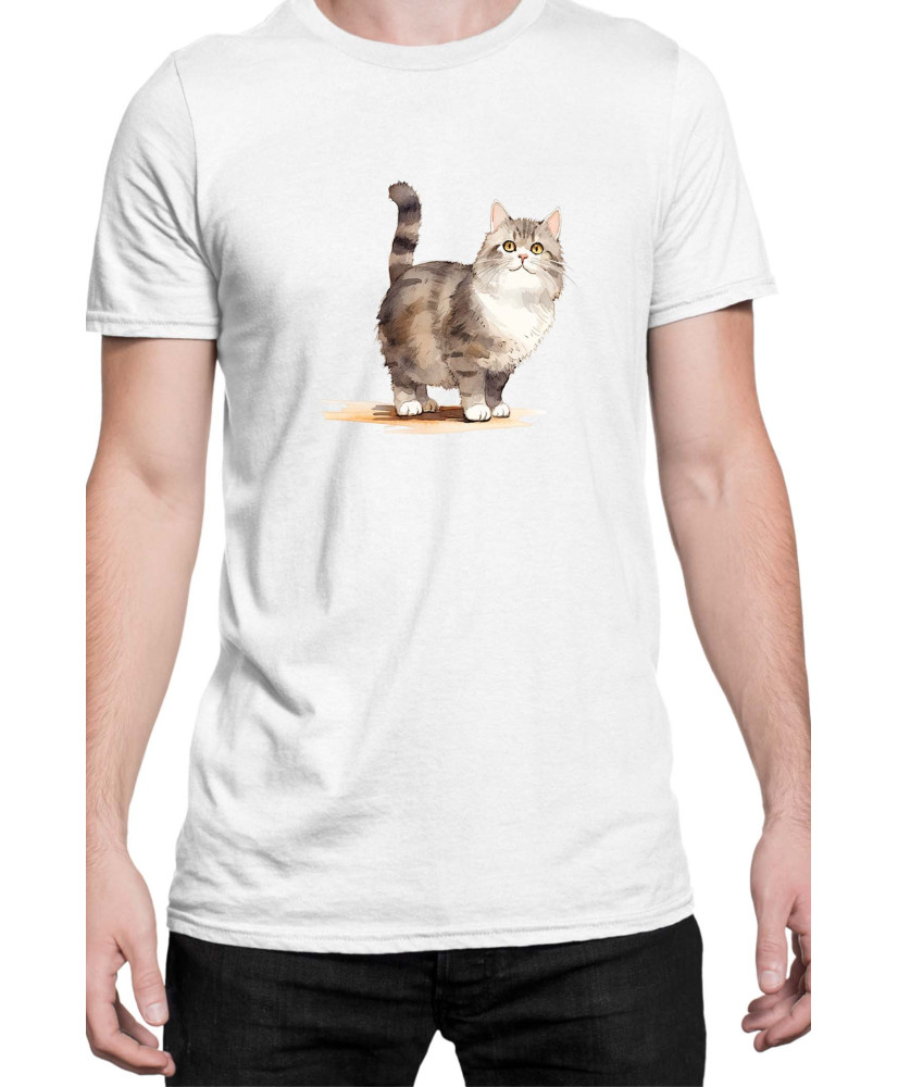 Мъжка Тениска Funny Cats Breeds Munchkin 2