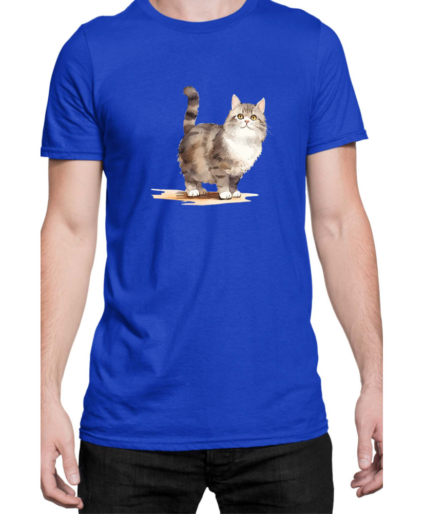 Мъжка Тениска Funny Cats Breeds Munchkin 2