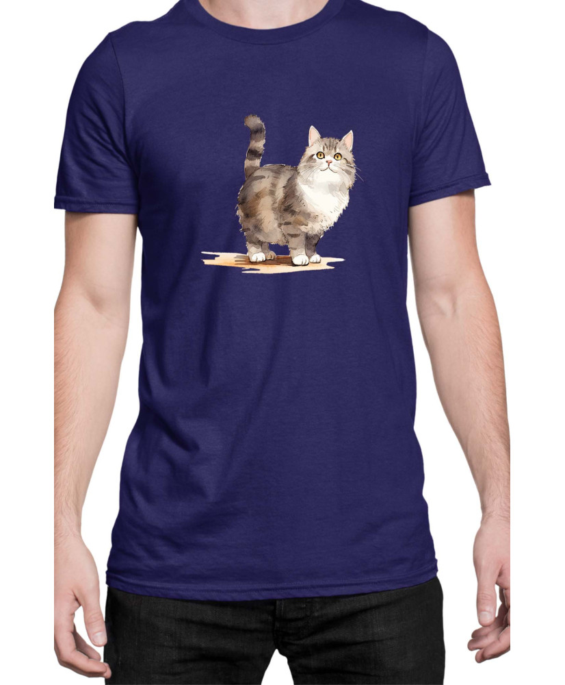 Мъжка Тениска Funny Cats Breeds Munchkin 2
