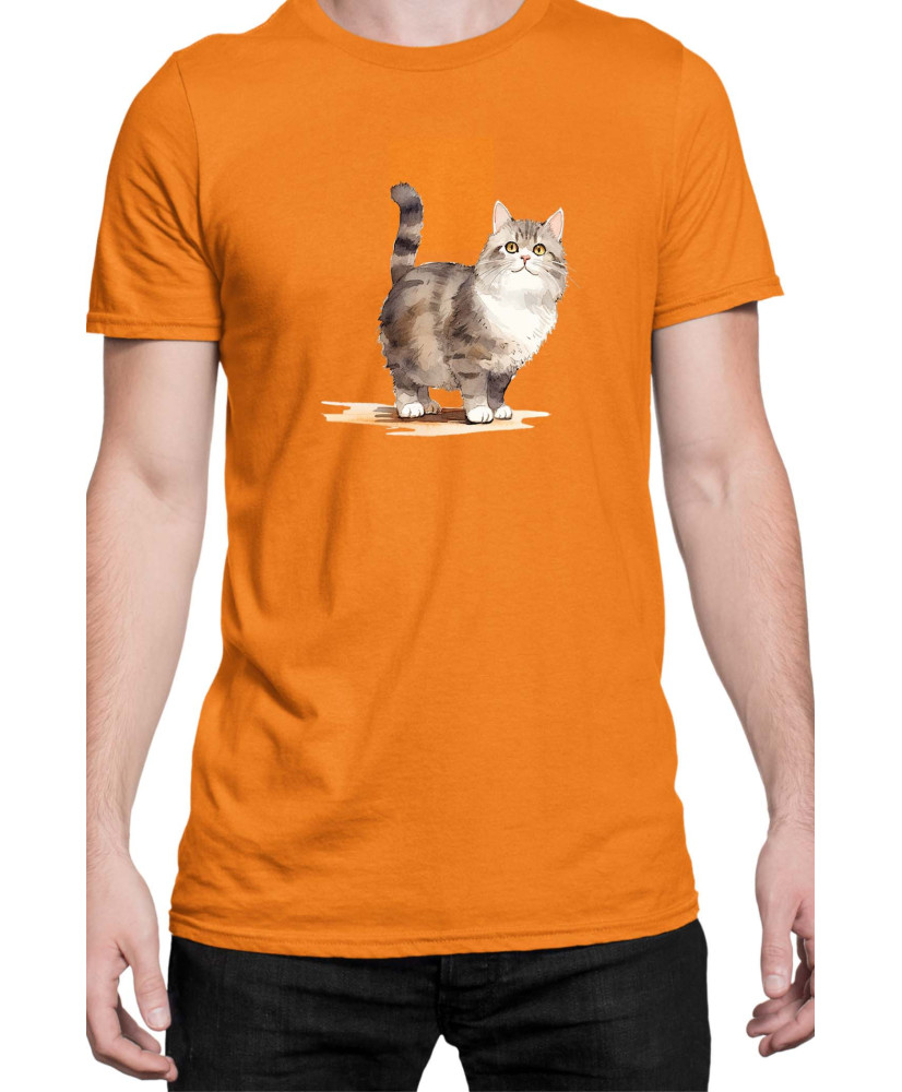 Мъжка Тениска Funny Cats Breeds Munchkin 2